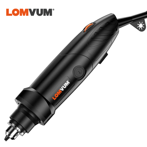 LOMVUM 400W Electric Grinder Black Engraving Tool Grinding Machine EU US 110V/220V Metal Cutting Renovation Rotary Tools Carving ► Photo 1/5