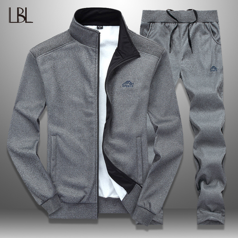 LBL Sportswear Tracksuit Men Spring Autumn Mens Track Suits 2022 Two PCS Sweat Suit Zipper Jacket+Sweatpants Male Brand Clothing ► Photo 1/6