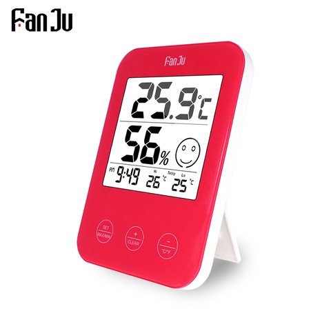 FanJu FJ718H Digital clock LCD Thermometer Hygrometer Weather Station Tester Temperature Wall Table Desktop Home Decor Clock ► Photo 1/1