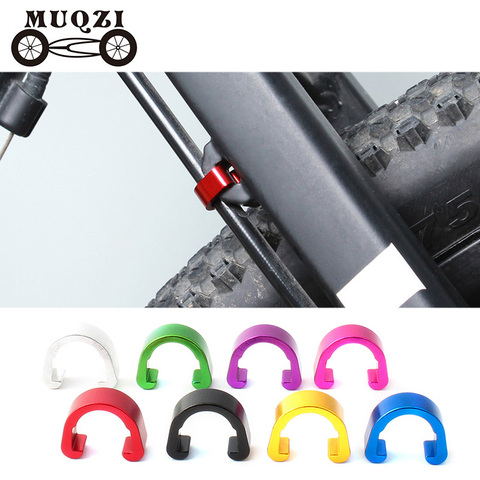 MUQZI 10Pcs Bicycle Brake Cable/Derailleur Line Buckle Tubing Cable C-Clip Aluminum Alloy Fixed Clamp Clips MTB Road Bike ► Photo 1/6