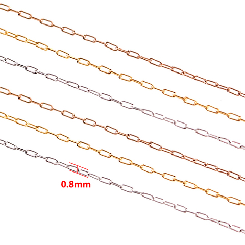 2Meter Stainless Steel DIY Necklace Chain 0.25mm Thin Beading Cable Chains Jewelry Making Supplies  Wholesale Lots Bulk ► Photo 1/6