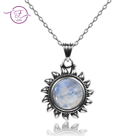 Original Design Sun Pendants Necklaces 925 Sterling Silver Jewelry Necklace for Women Collares Popular Fine Party Gift Wholesale ► Photo 1/6