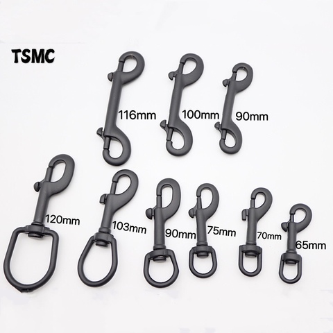TSMC Black 316 single and double hook 65/120MM Stainless Steel Bolt Snap Hook Clip Diving Hook BCD Accessories Diving Equipment ► Photo 1/6