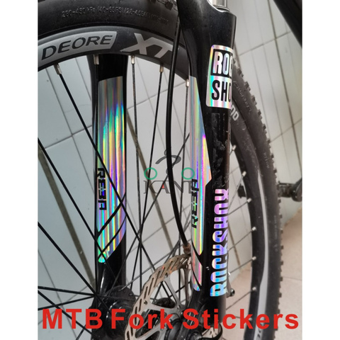 2PICS/SET ROCKSHOX reba Fork Decals Bicycle Front Fork Stickers MTB Fork Bike Stickers Bicycle Stickers Racing Cycling Decals ► Photo 1/6