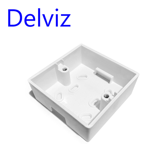 Delviz External Mounting Box for 86*86mm Standard Wall Switch Plastic Materials BOX Wall Socket Cassette Outer wall junction box ► Photo 1/4