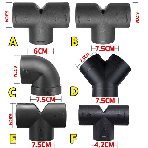 Air Vent Outlet Car Heater Ducting T L Y Piece Elbow Pipe Exhaust Connector For Webasto Eberspaecher Diesel Parking Heater ► Photo 1/6