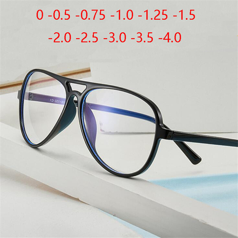 Big Frame Oval Minus Lens Optical Glasses Women Men TR90 1.56 Aspherical Prescription Eyeglasses SPH 0 -0.5 -0.75 -1.0 TO -4.0 ► Photo 1/6