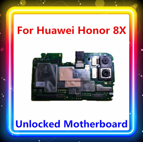 Original For Huawei Honor 8X Motherboard ROM 64G 128G RAM 4G 6G For Honor 8X Replac Card/panel Android Update Fee ► Photo 1/1