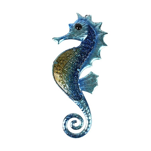 Home Decor Metal Seahorse of Wall Decor with Glass for Garden Decoration Animales Jardin Miniature Statues and Garden Sculpture ► Photo 1/5