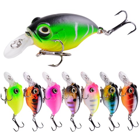 Crankbait Swim Hard Fishing Lures Wobbler Bait Bass Mini Minnow Crank Swimbait For Perch Pike Sea Powerbait Isca 6g 8g ► Photo 1/6