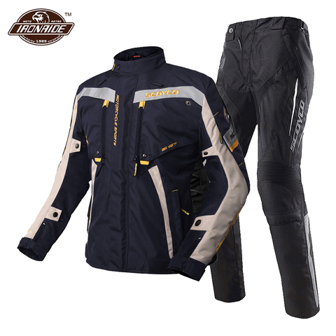 SCOYCO Motorcycle Jacket Waterproof Chaqueta Moto Suit Motocross Jacket Moto Racing Riding Jacket  With Protection For Winter ► Photo 1/6