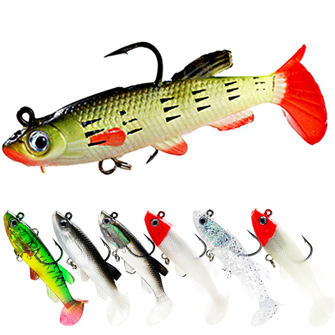 Fishing Lures Soft Lure Wobblers 12.5g Artificial Bait Silicone Fishing Lure Sea Bass Carp Fishing Lead Spoon Jig Lures Tackle ► Photo 1/6