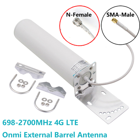 forklare I modsætning til ubehageligt WiFi antenna 4G LTE Outdoor Barrel antennas SMA N Female Omni antenne High  Gain 698-2700MHz 3G for Huawei ZTE router modem - Price history & Review |  AliExpress Seller - Tinymons-Mobile Store 