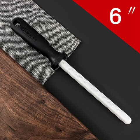 Musats 6 inch Ceramic Sharpening  Rod knife sharpener  with ABS Handle Honing Knife Sharpener for Knives Sharpening steel ► Photo 1/6