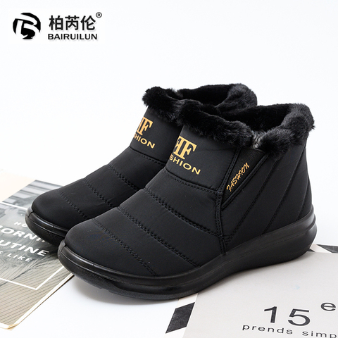 Women Boots Winter Shoes Woman  Warm Snow Boots Women Ankle Boots For Female Winter Shoes Botas Mujer Plush Booties  Waterproof ► Photo 1/6