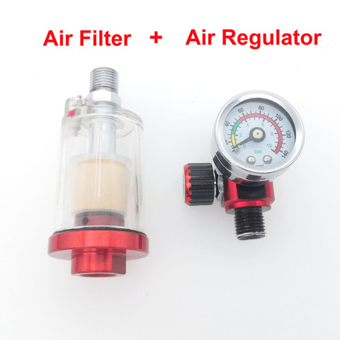 Flash Sales Spray Gun Adjust pressure Air Regulator Water Trap Filter Tool Airbrush Regulator And Mini Spray Gun Air Filter ► Photo 1/6