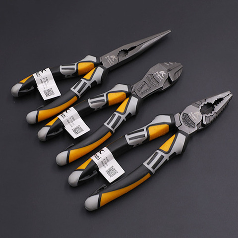 8'' Wire Pliers multi function pliers Professional Electrician Plier Chrome-Vanadium Steel Wire Cutter Stripping Crimping Tool ► Photo 1/6