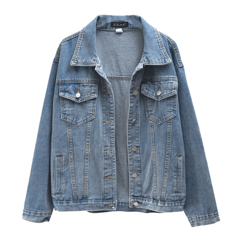 Denim Woman Jacket Winter 2022 Oversize Jean Jacket Long Sleeve Turn-down Collar Female Outerwear Fall Loose Korean Fashion ► Photo 1/5