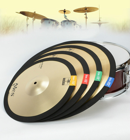 1 Pcs Elastic belt Dampener Drumming Practice Pad Cymbal Mute Practice Silencer Pad Drum Kit Parts Accessories ► Photo 1/6