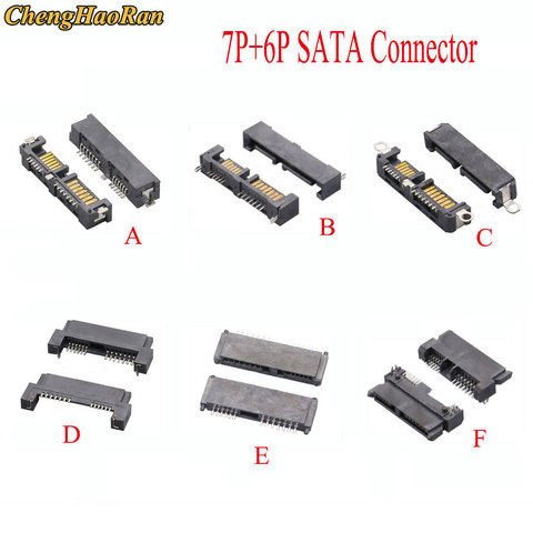 ChengHaoRan SATA Connector 7p+6p 13pin 13p 6+7 pin mlae/female For Hard Drive HDD ► Photo 1/1