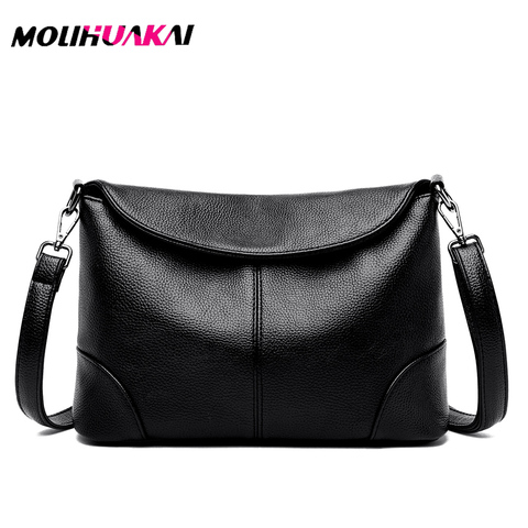 2 Styles Ladies Shoulder Messenger Bag Soft pu Leather Crossbody Bags for Women 2022 New Handbag Tassel Bucket Bag Sac a Main ► Photo 1/6