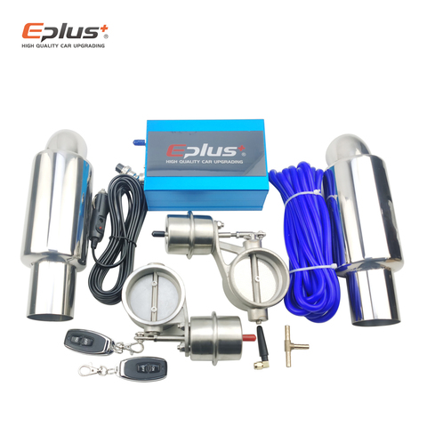 EPLUS Car Exhaust control Valve Sets Vacuum pump Controller Device Remote Kit Controller Switch Universal 51 63 76MM ► Photo 1/6