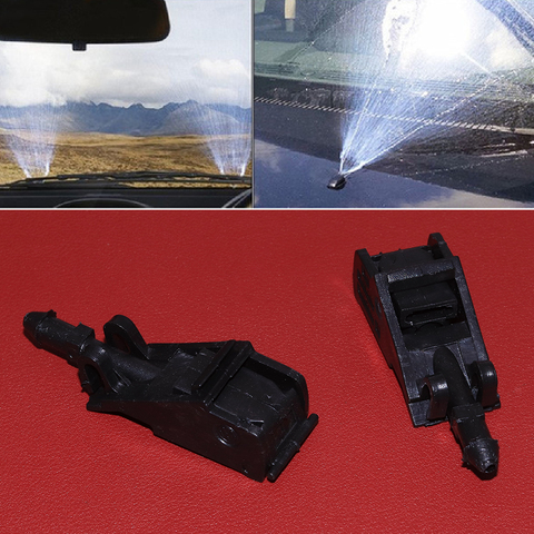 2Pcs Fan Shape Spray Front  Windshield Windscreen Wiper Washer Jet Nozzle For Toyota Sienna Corolla Tacoma 4Runner Camry Jeep ► Photo 1/6