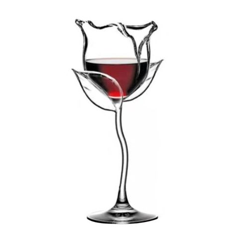 Red Wine Goblet Wine Cocktail Glasses 100ml Rose Flower Shape Wine Glass for Party Barware Drinkware ► Photo 1/6