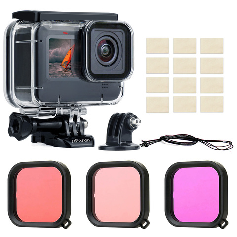 SOONSUN 45M Waterproof Housing Underwater Diving Protective Case with Lens Filters for GoPro Hero 9 Black Go Pro 9 Accessories ► Photo 1/6