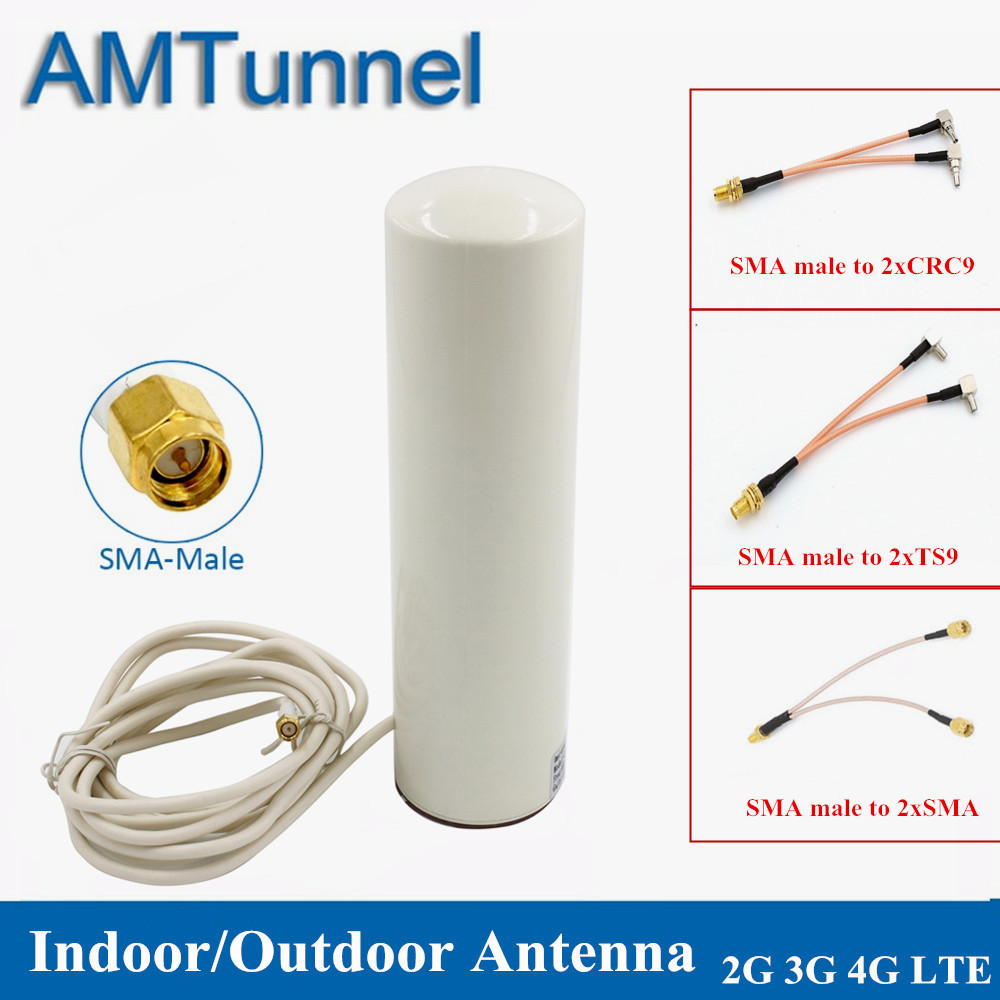 Ulempe abort Stor vrangforestilling 4G WiFi Antenna 3G LTE modem antena 3M cable 2.4GHz antenne 12dBi  2*SMA/2*TS9/2*CRC9 male for Huawei B315 E8372 E3372 router - Price history  & Review | AliExpress Seller - Shop708903 Store 