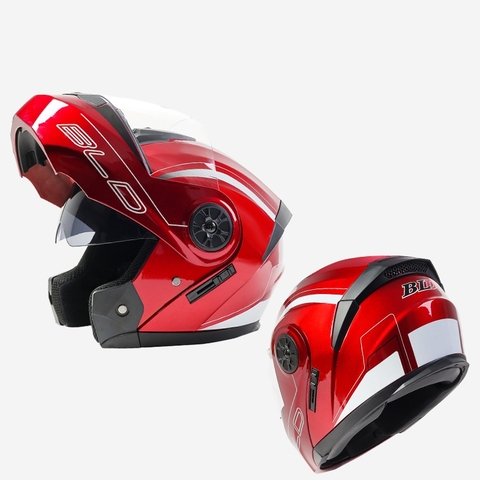 2022 New DOT Appoved High Quality Double Lens Flip Up Helmet Abs Full Face motocross Motorcycle Racing Helmet Unisex ► Photo 1/6