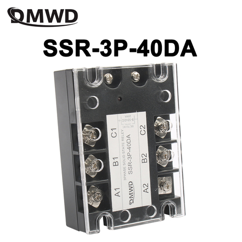 40A DC control AC three phase Solid state relay SSR ac three ► Photo 1/6