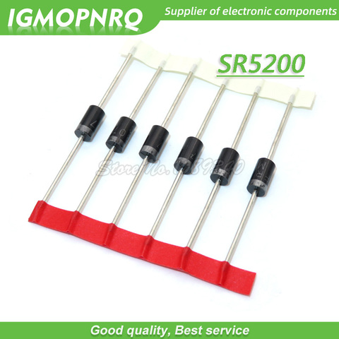 10PCS SB5200 Schottky Barrier Rectifier Diode 5A 200V DO-201AD/DO-27 New Original Free Shipping ► Photo 1/1