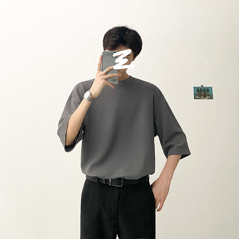 Korean Streetwear Men Shirt, Mens Korean Style Shirts