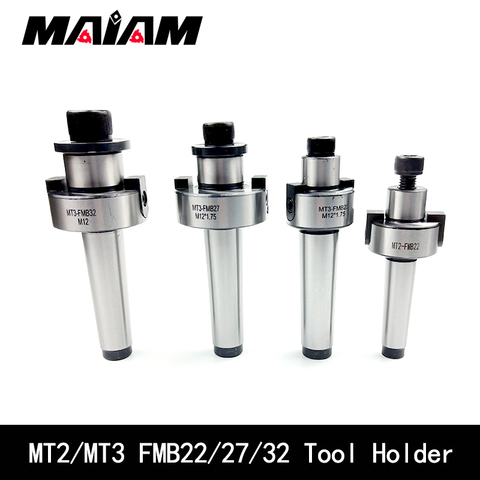 1pcs MT2 MT3 FMB22 FMB27 FMB32 Tool holder  Morse mtb2 m10 mtb3 m12 mt fmb face mill morse 2 3  tool holder lathe spindle chuck ► Photo 1/6