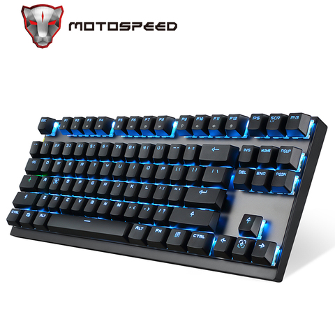 Motospeed GK82 Type-C 2.4G Wireless/Wired Mechanical Gaming Keyboard 87Key Red Switch Rechargeable LED Backlight for PC Laptop ► Photo 1/6