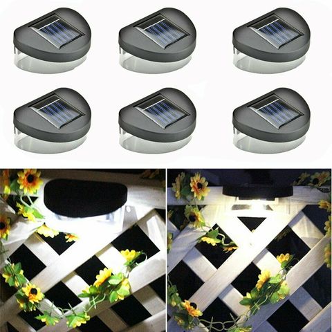 Garden Waterproof lighting Solar outside Wall Lamp 3 Led iP65 Light Sensor Control Solar Powered Fence Gutter Solar outdoor ► Photo 1/6