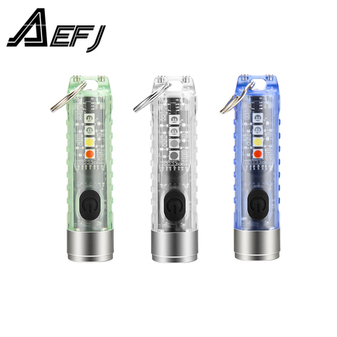 MIMI Powerful Flashlight S11 EDC Flash Light with Strong Magnetic Work Light IP66 Waterproof camping light with UV Torch ► Photo 1/6