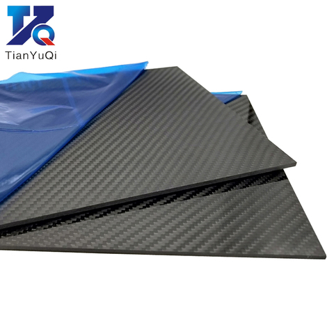 400x500mm 0.5mm 1mm 2mm 3mm 4mm 5mm Thickness Real 3K Carbon Fiber Plate Panel Sheets High Composite Hardness Material For RC ► Photo 1/6