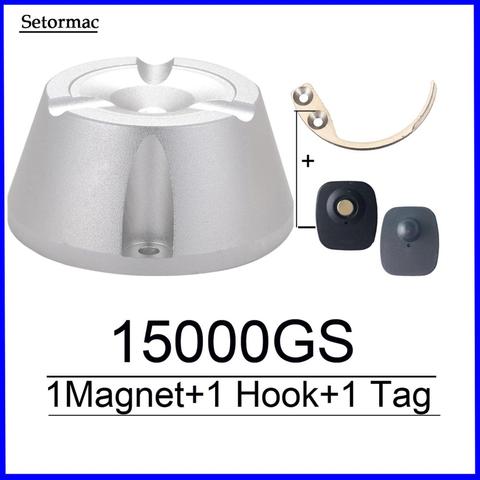 Cloth Security Tag Remover Universal  Magnetic Detacher 15000GS & 1 Key Hook Detacher Super EAS Detacher for RF8.2Mhz EAS System ► Photo 1/6
