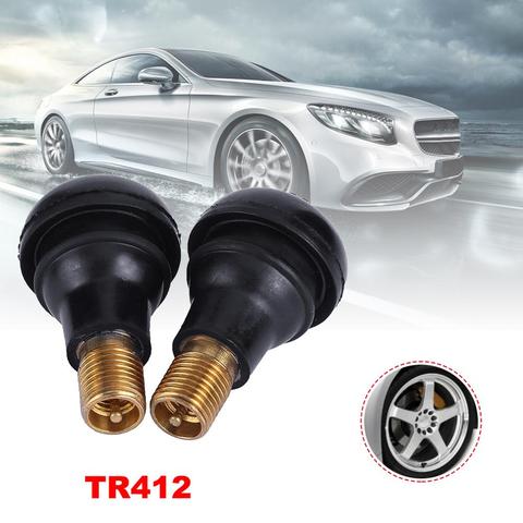 New 10 Pcs Universal TR412 Snap-in Rubber Car Vacuum Tire Tubeless Tyre Valve Stems For Auto Motorcycle ATV Wheel Accessories ► Photo 1/1