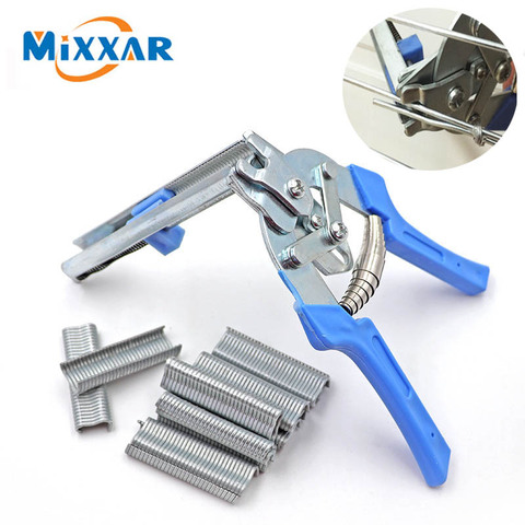 ZK30 Fastening Clamp Installation Poultry Cage Plier & 600 Nails Chichen Rabbit Fox Bird Dog Cage Clamp Installation Kit Tool ► Photo 1/6