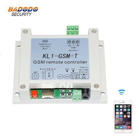GSM remote controller ON/OFF RELAY switch access controller KL1-GSM with NTC temperature sensor for temperature control ► Photo 1/6
