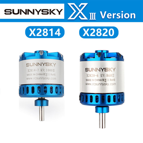 SUNNYSKY X2814-III X2820-III I 445KV 570KV 860KV 900KV 1200KBrushless Motor for RC Quadcopter Airplanes Fixed Wing Plane ► Photo 1/6