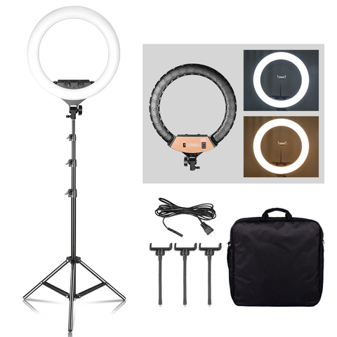 18 Inch Ring Light 400pcs led beads Dimmable 6500K LED Lamp With Tripod Studio Photo Lamp For Photography Makeup YouTube Live ► Photo 1/5
