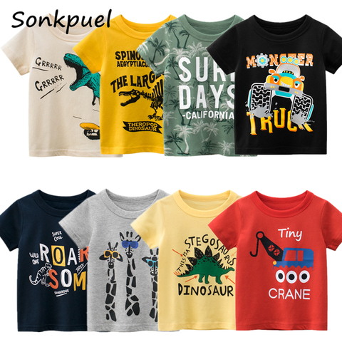 Buy Online 2021 Kids Boy T Shirt Girl Cartoon Tops Cute Baby Cotton Tees Summer Clothes Toddler Fashion T Shirts Children Top Costume Alitools