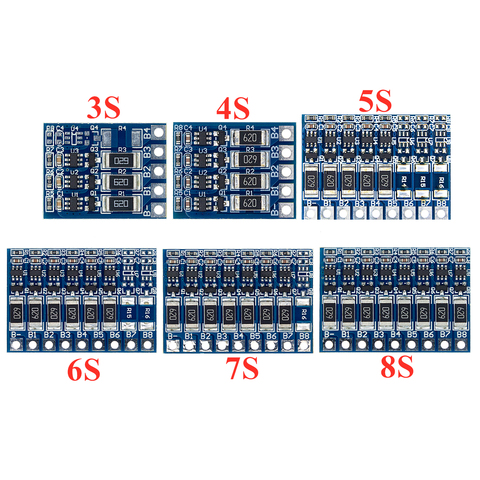 5S 21V 4.2V Balance Function Protection Board 68mA 5S Li-ion Lipo Battery Lithium 18650 Batteries Balanced 3S 4S 5S 6S 7S 8S ► Photo 1/6