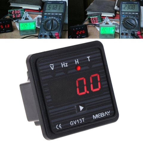 GV13T AC220V Generator Digital Voltmeter Frequency Hour Test Panel Meter ► Photo 1/5