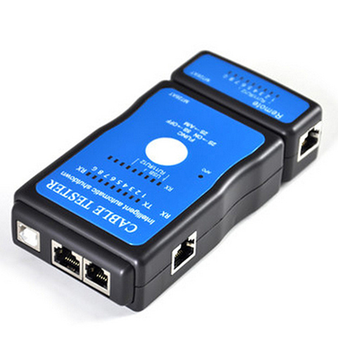 Intelligent Internet Tester RJ11 RJ12 RJ45 Ethernet Checker Detector Tool 8*6*2.5CM ► Photo 1/6