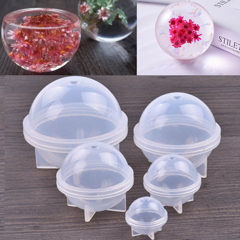 1 pieces handmade epoxy silicone mold 3D planet ball craft mold making tool mould uv resin epoxy dried flower resin gift 20/30/4 ► Photo 1/6